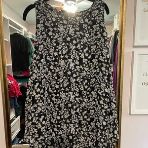 Lane Bryant Sheer tank - Black floral. Size 26